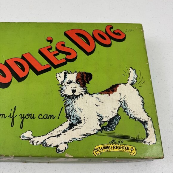 RARE SELCHOW & RIGHTER  MR. DOODLE'S DOG Board Game #59 Complete 1935 - Picture 13 of 16